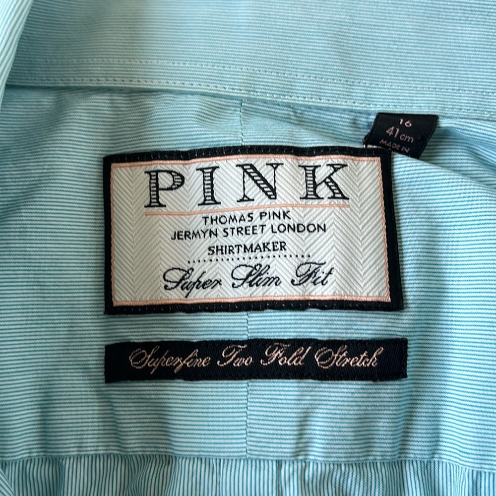 PINK Mint Green Mens Dress Shirt